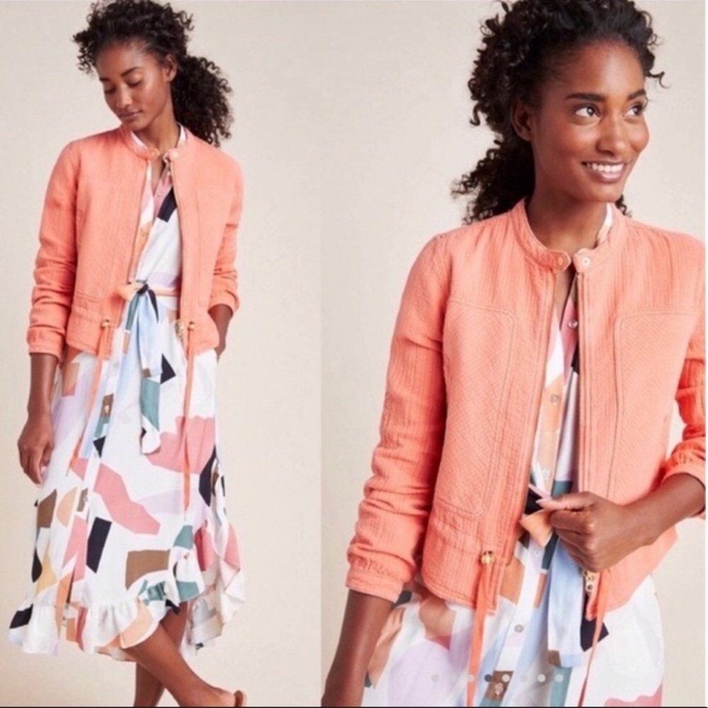 Anthropologie Joyce Textured Moto Jacket